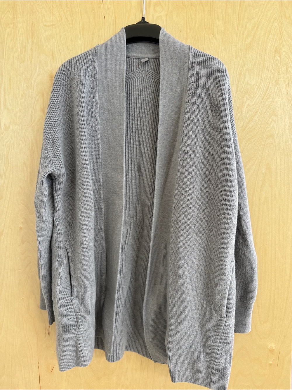 Lululemon Grey Open-Front Women’s Cardigan Sweater Size 4